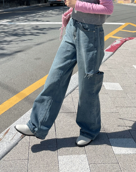 후라보 찢청 pants (2color)